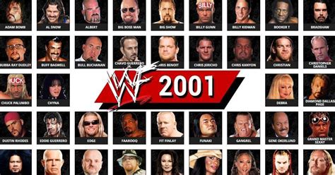 wwf roster 2001|wwe all time roster cagematch.